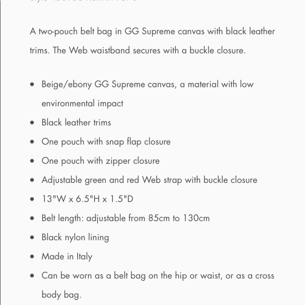 Authentic Gucci Fanny pack